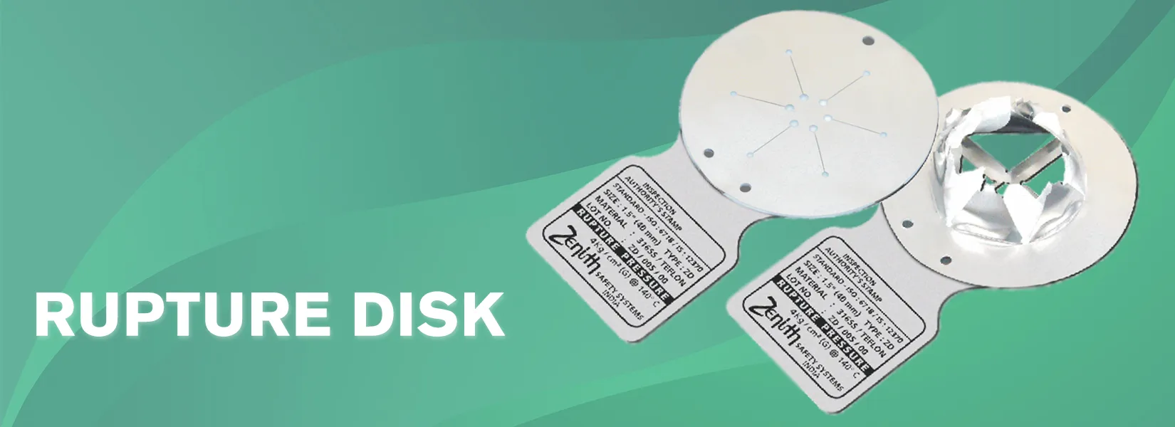 Rupture Disk Banner